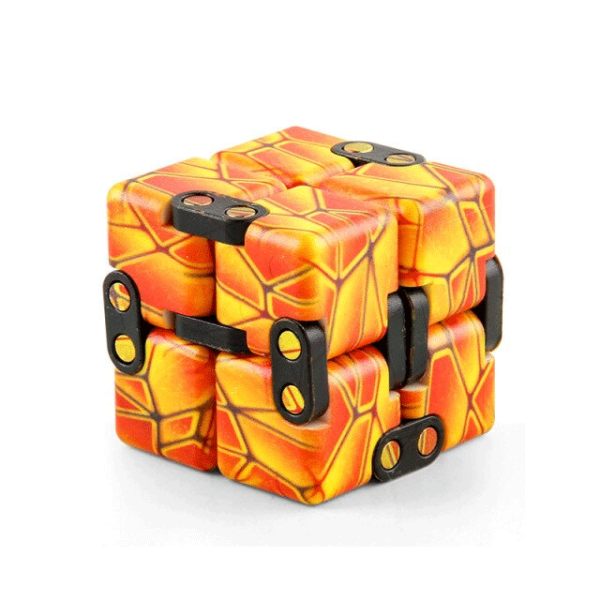 Earth-Orange-Infinity-Cube-Fidget-Toys-for-Stress-Relief