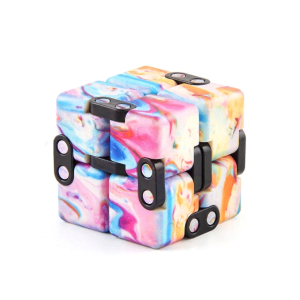 Multi-Colored-Pink-Smooth-Infinity-Cube-Fidget-Toys-for-Stress-Relief